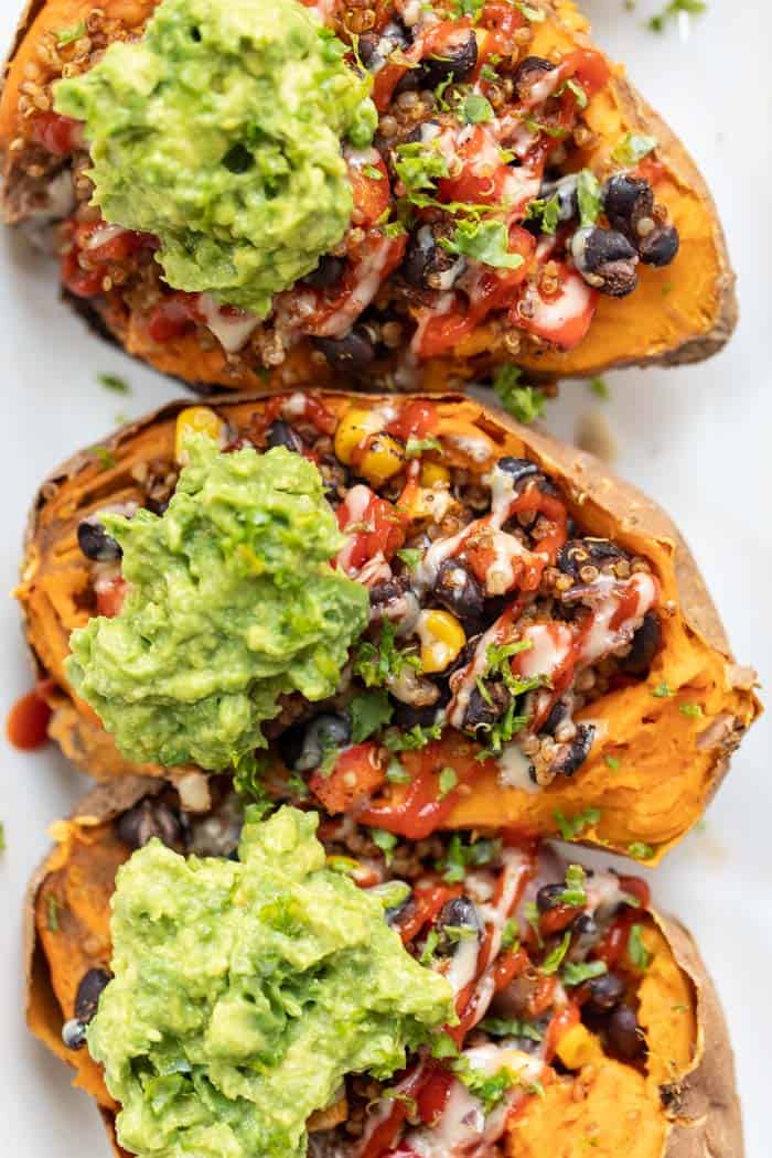 Mexican Quinoa Stuffed Sweet Potatoes - Simply Quinoa