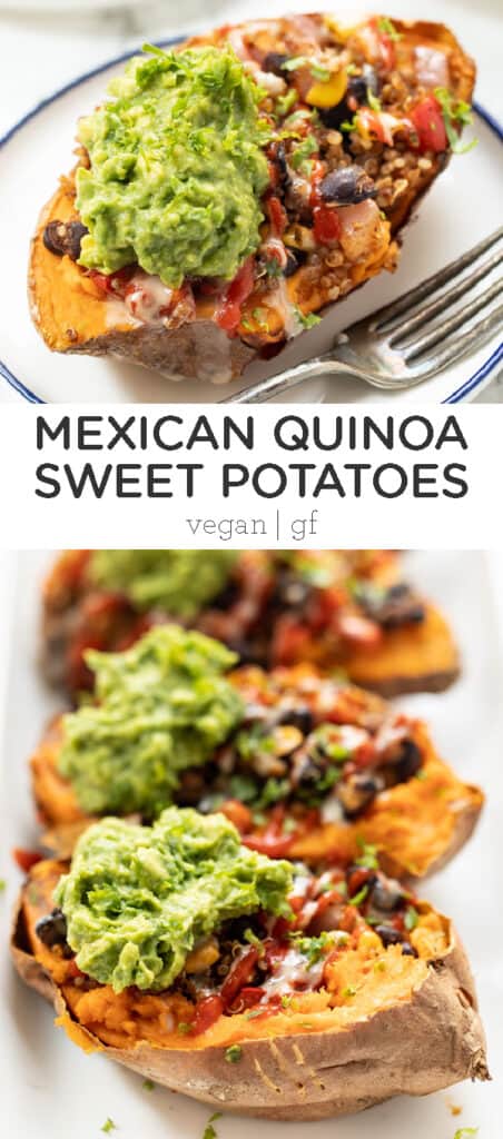 Mexican Quinoa Stuffed Sweet Potatoes