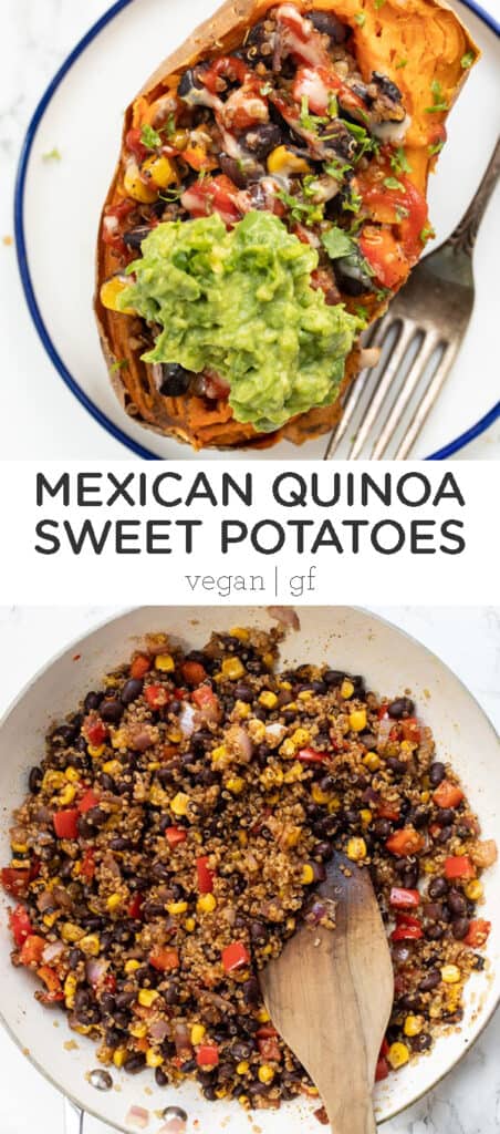 Mexican Quinoa Stuffed Sweet Potatoes
