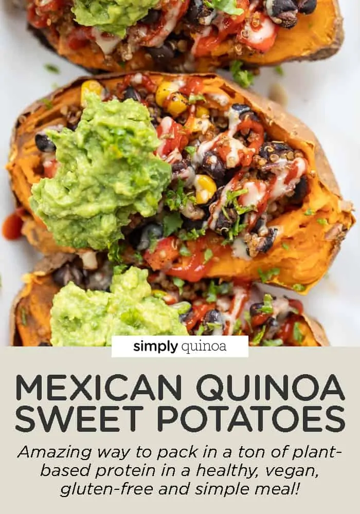 Mexican Quinoa Stuffed Sweet Potatoes