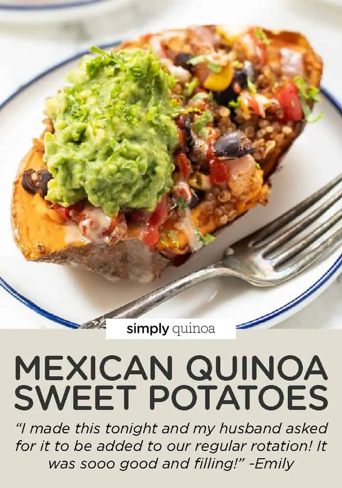 Mexican Quinoa Stuffed Sweet Potatoes