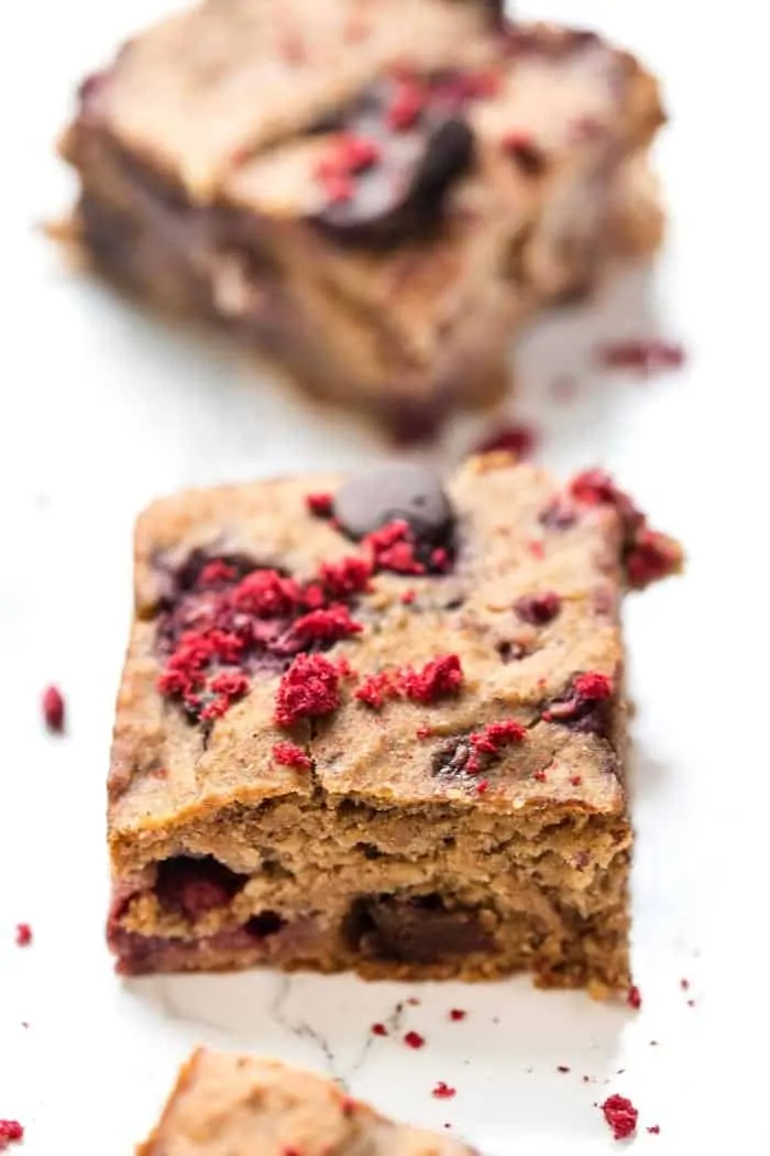 Chocolate Chip Protein Bars made from Chickpeas