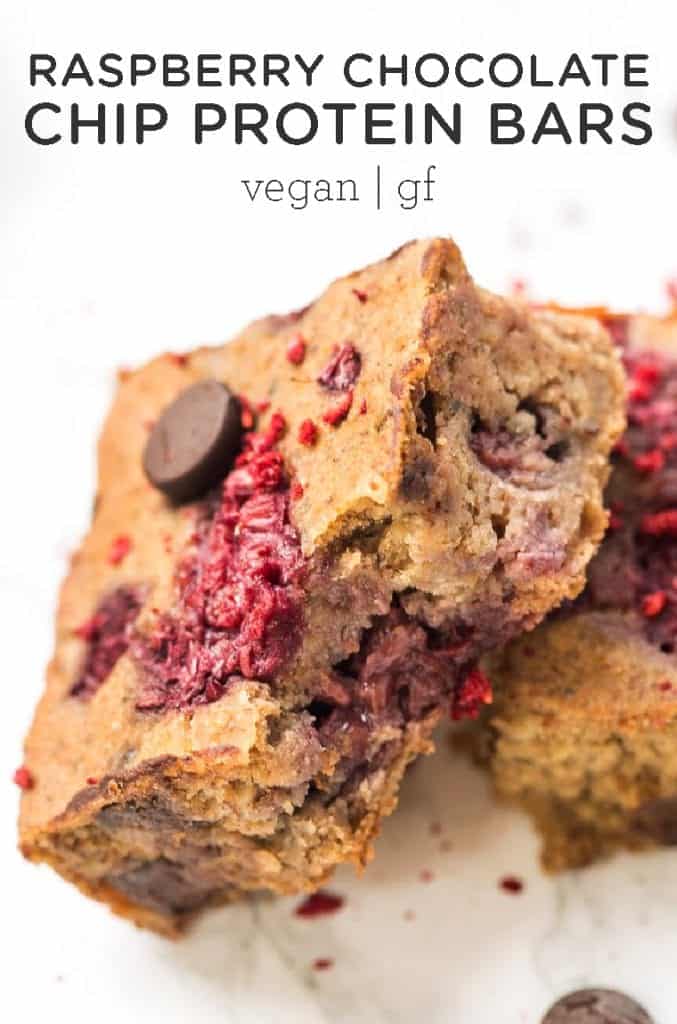 Raspberry Chocolate Chip Protein Bars