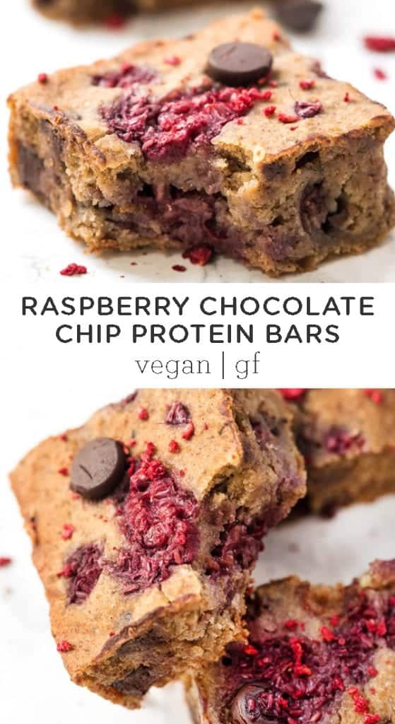 Raspberry Chocolate Chip Protein Bars