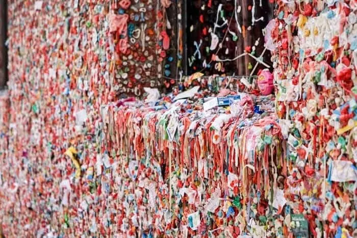 The Gum Wall in Seattle