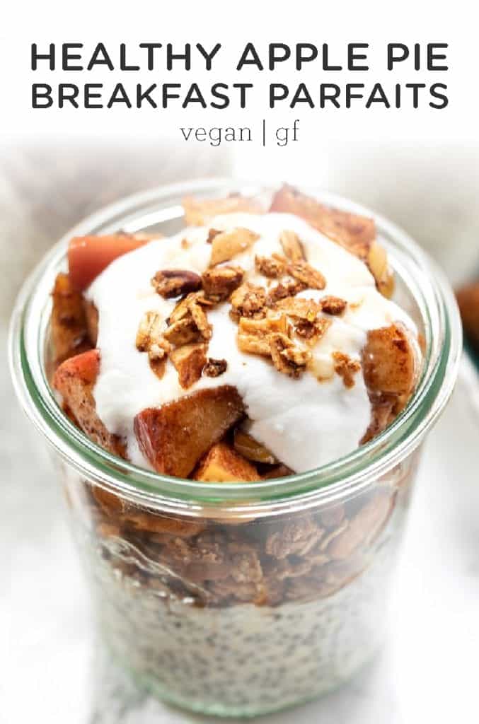 apple pie breakfast parfait