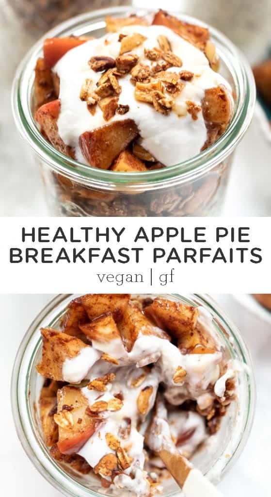 apple pie breakfast parfait