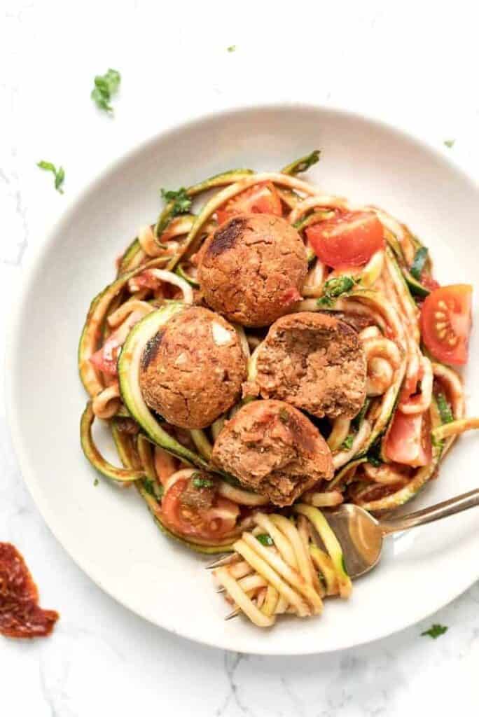 Quinoa Meatballs with White Beans