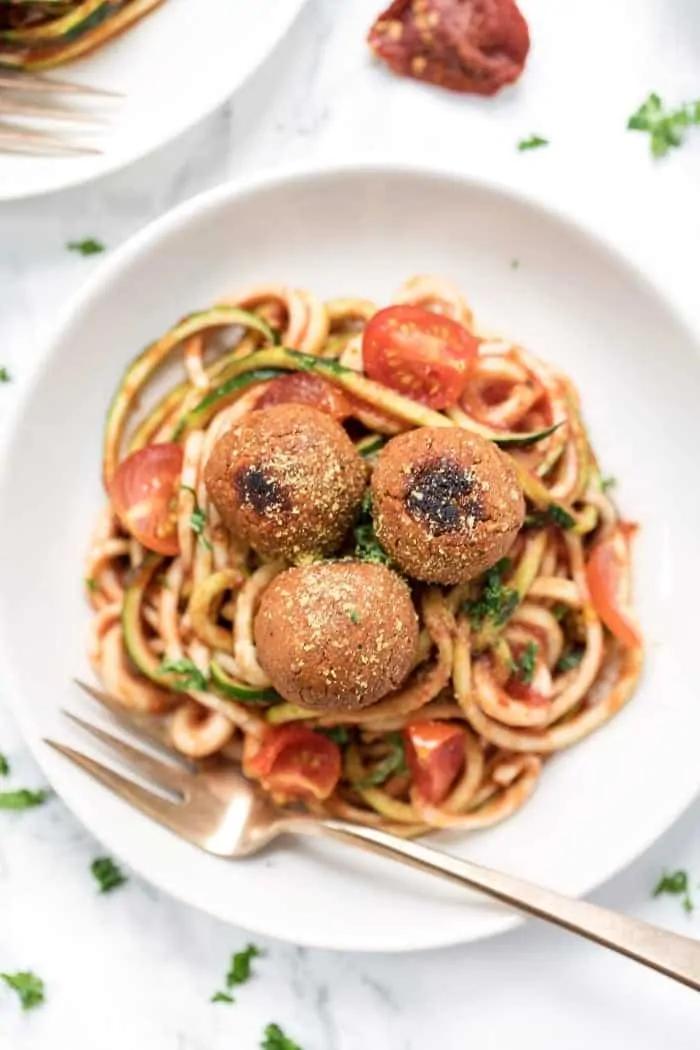 Vegan Meatballs with Tomato Sauce
