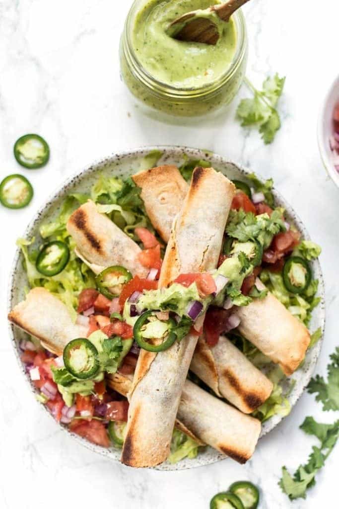 Baked Sweet Potato & Black Bean Taquitos Simply Quinoa