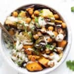 Miso Roasted Vegetables with Cauliflower Rice