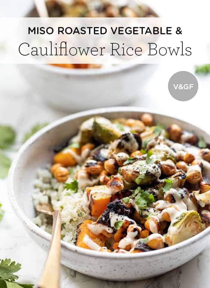 Easy Cauliflower Rice Bowls with Tahini