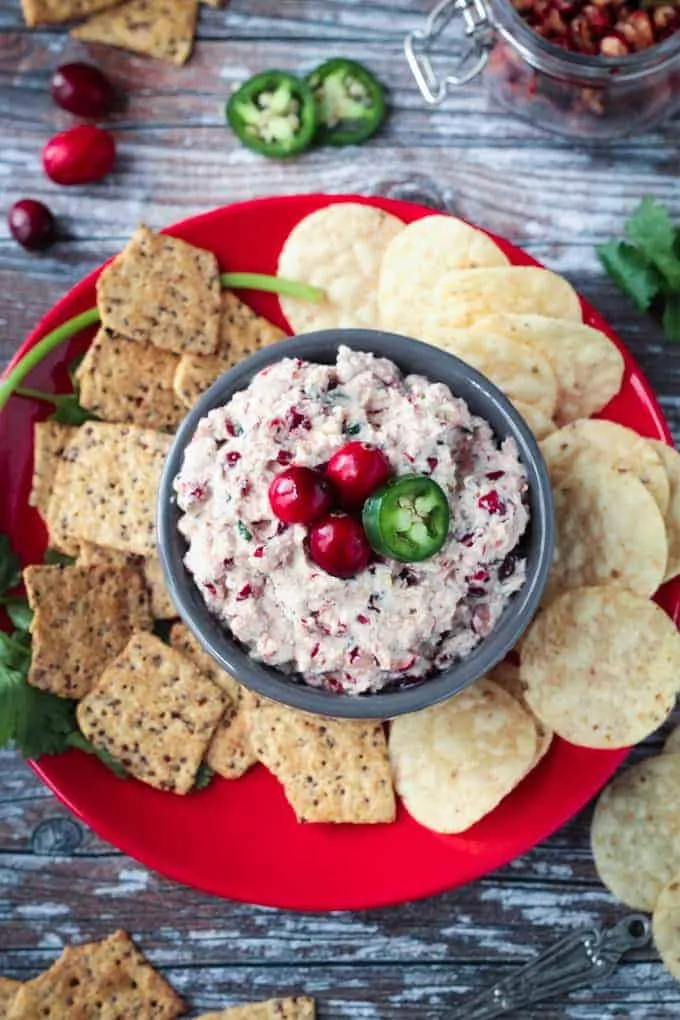 Creamy Vegan Cranberry Dip