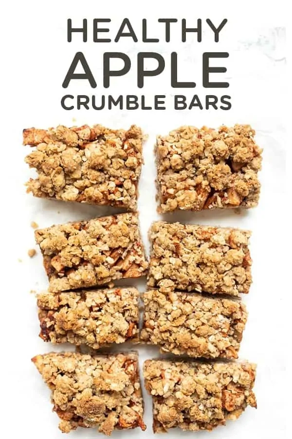 Easy Healthy Apple Crumble Bars 