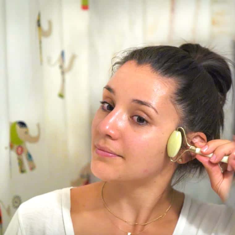 How to Use a Jade Roller | Full Step-by-Step Tutorial for Jade Facial Roller  | Simply Quinoa