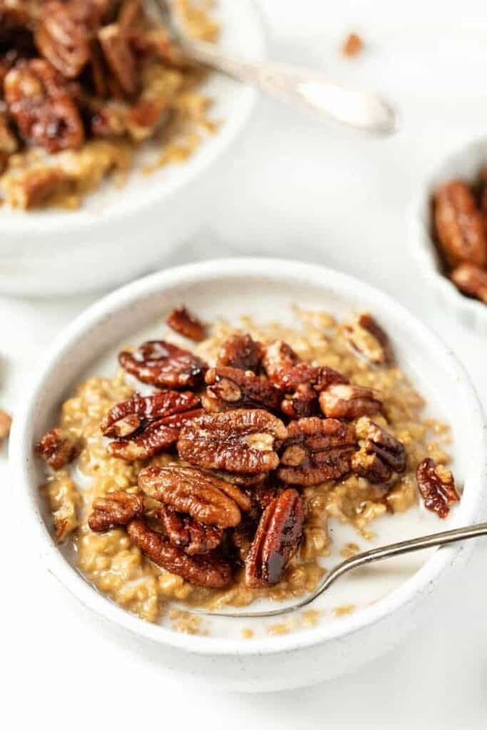 Vegan Steel Cut Oats with Pumpkin