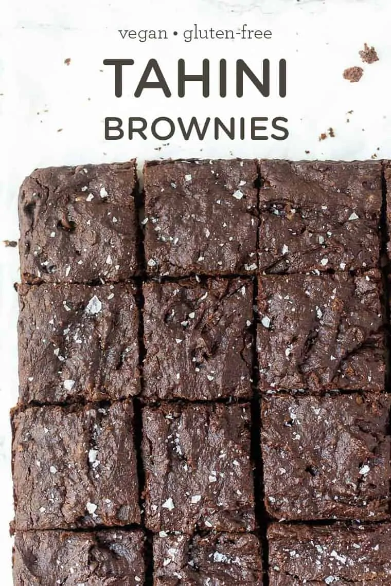 Healthy Tahini Brownies with Quinoa Flour