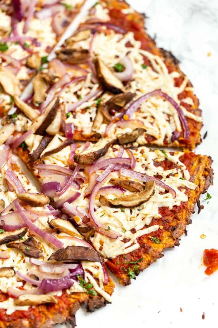 Healthy Sweet Potato Pizza Crust Recipe