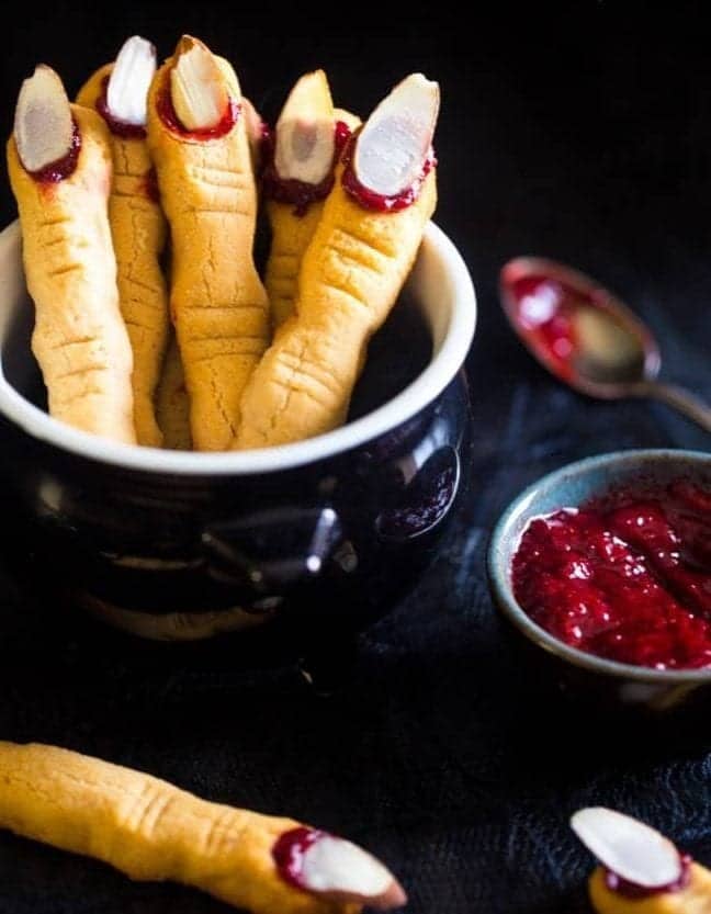 Paleo Witch Finger Cookies for Halloween