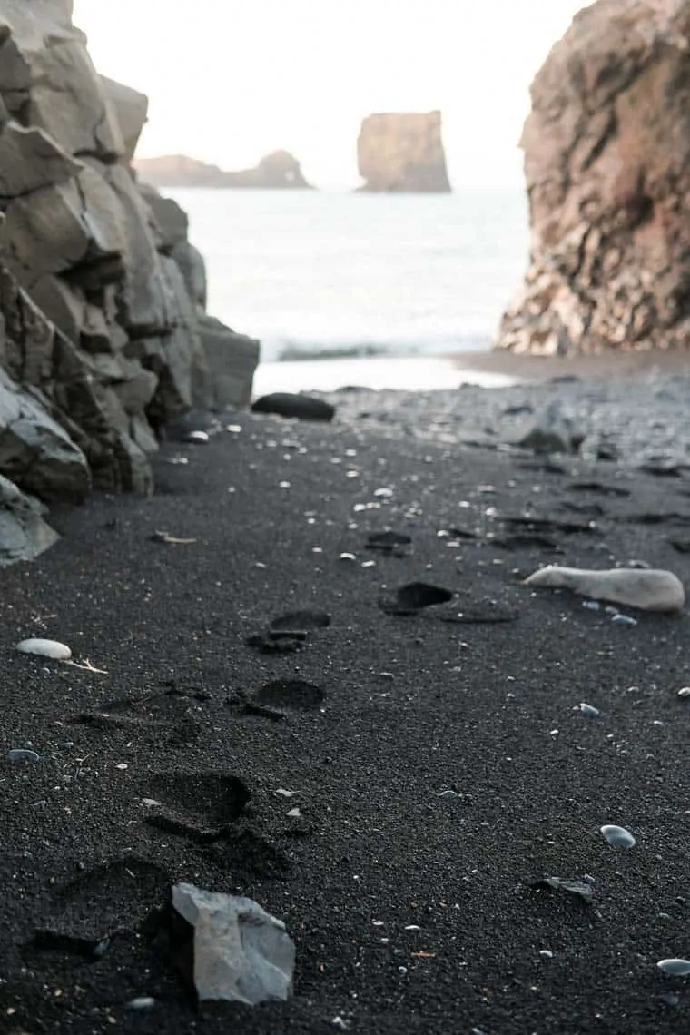 Black Sand Beach in Iceland