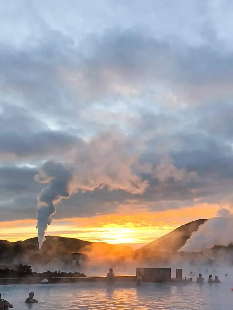 Sunrise at the Blue Lagoon Iceland