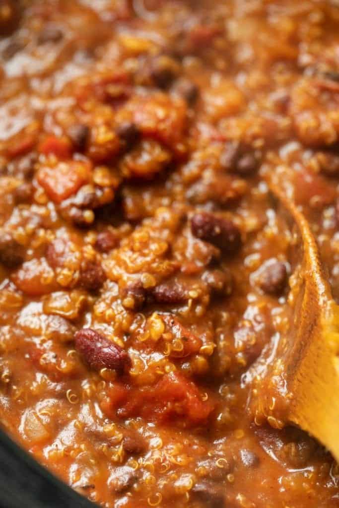 Slow Cooker Pumpkin Quinoa Chili Easy Vegetarian Chili Simply Quinoa