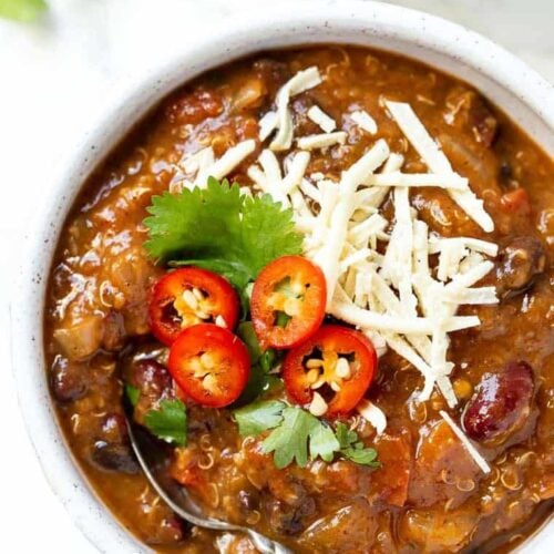 Slow Cooker Pumpkin Quinoa Chili Easy Vegetarian Chili Simply Quinoa