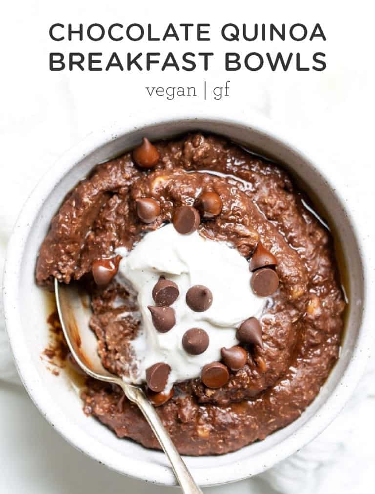 Healthy Chocolate Quinoa Breakfast Bowls Simply Quinoa