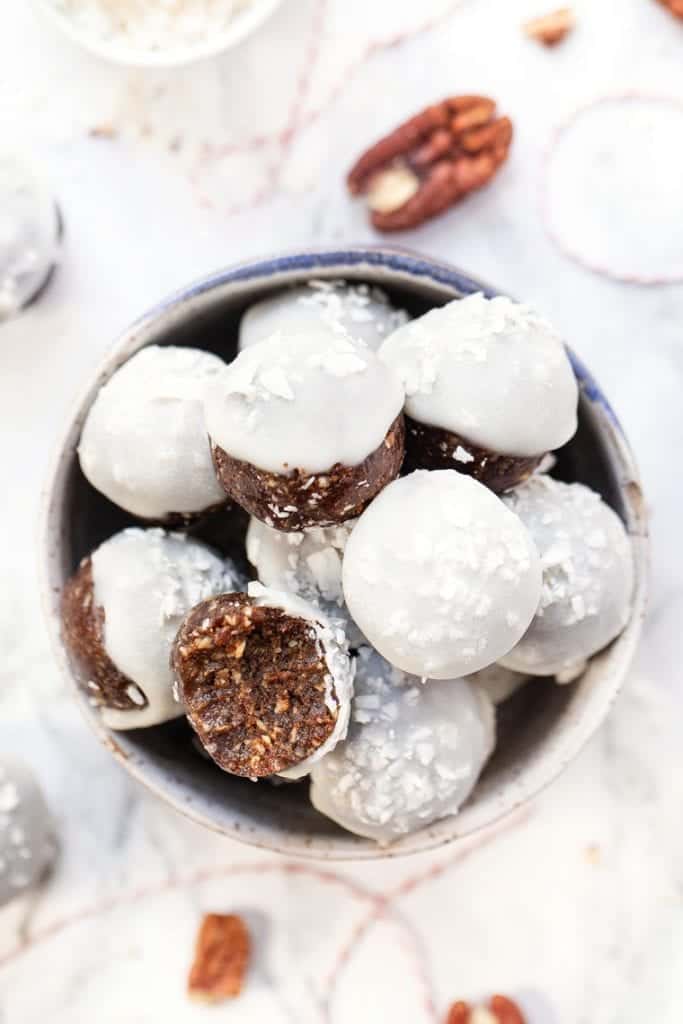 NoBake Gingerbread Energy Balls Healthy Snack Idea Simply Quinoa