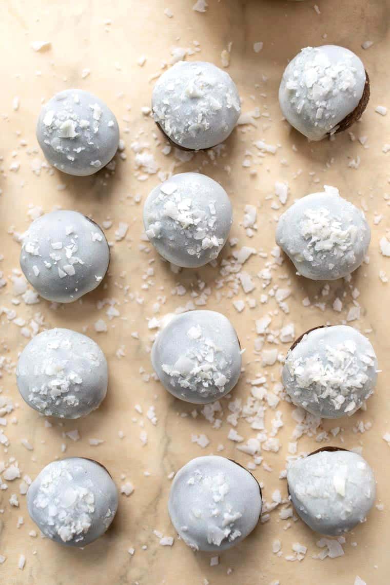 Frosted Gingerbread Energy Bites