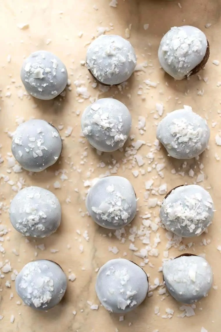 Frosted Gingerbread Energy Bites