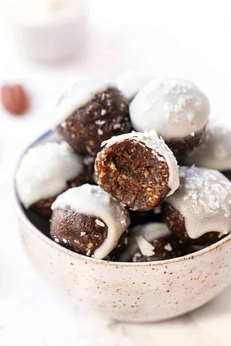NoBake Gingerbread Energy Balls Healthy Snack Idea Simply Quinoa