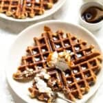 Healthy Gingerbread Waffles