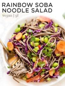 Healthy Soba Noodle Salad with Almond Butter Dressing - Simply Quinoa