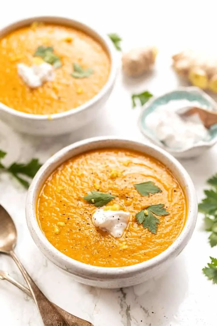 Creamy Turmeric Carrot Soup Recipe | Simply Quinoa