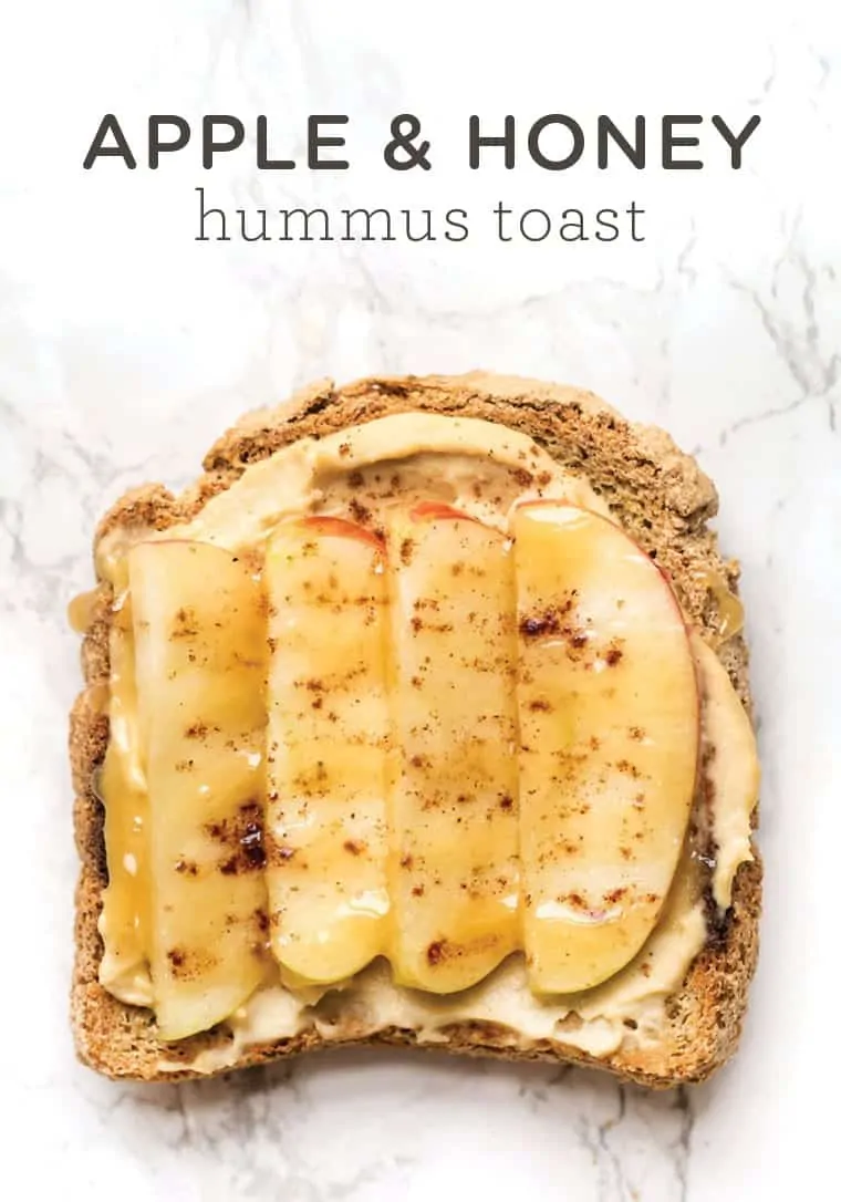 Apple Honey Toast with Hummus