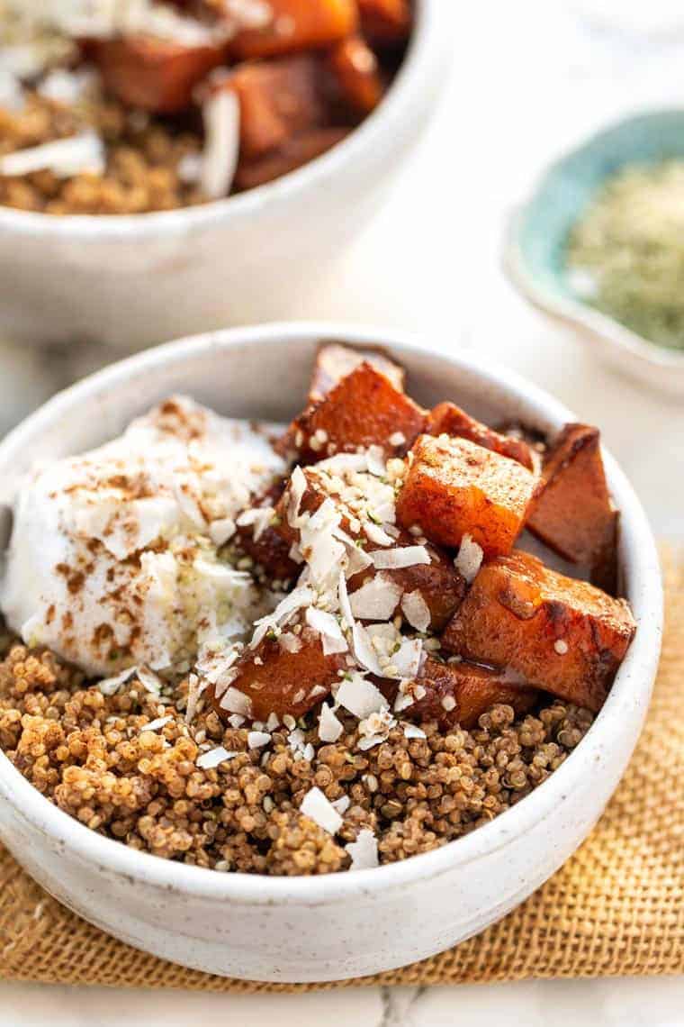 Caramelized Butternut Squash Quinoa Breakfast Bowls Simply Quinoa