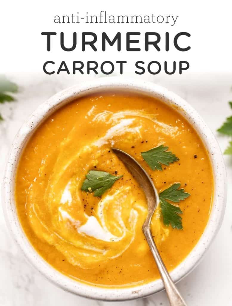 Ginger & Turmeric Carrot Soup AntiInflammatory Recipe Simply Quinoa