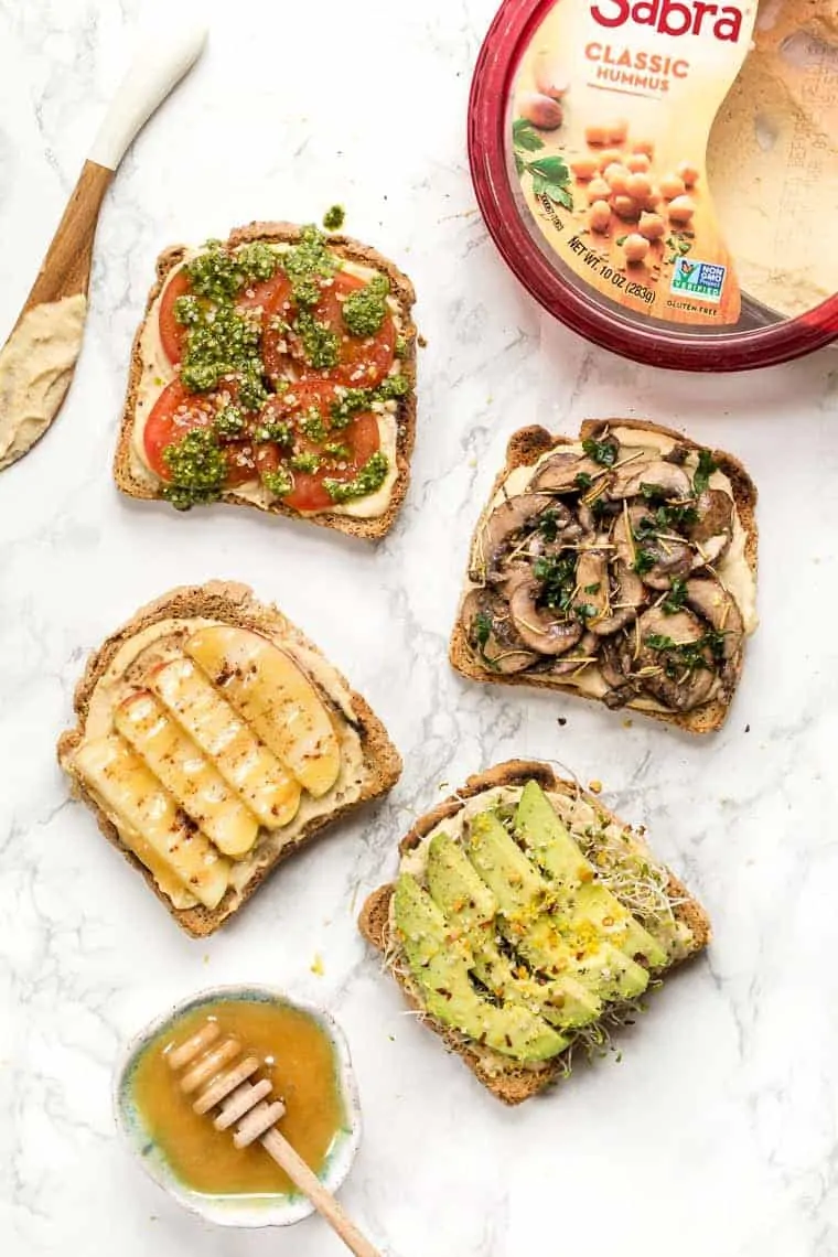 How to make 4 Hummus Toast Recipes