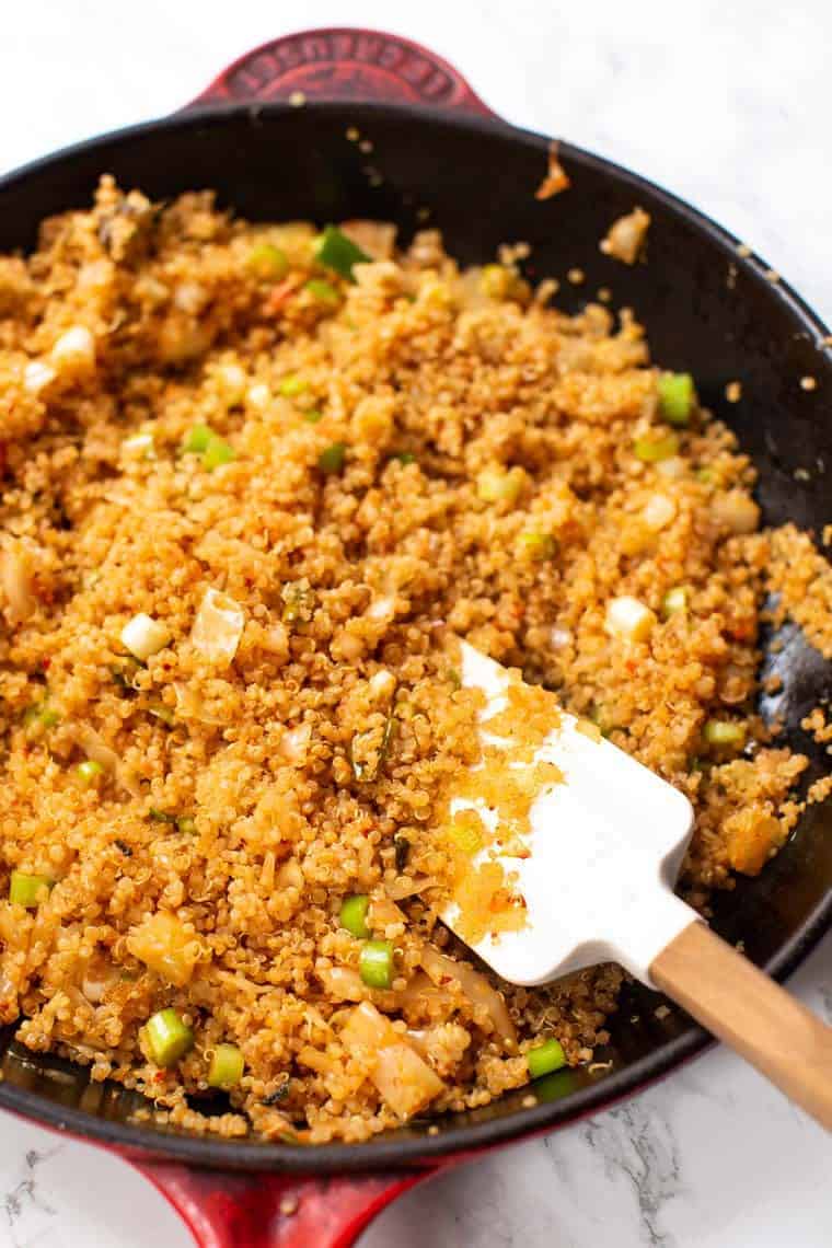 Quick and Easy Quinoa Recipe with Kimchi