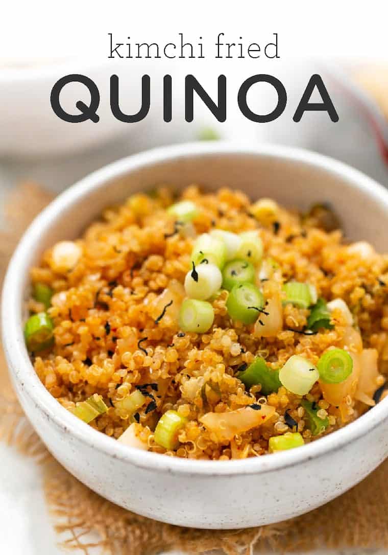 Healthy Kimchi Fried Quinoa 