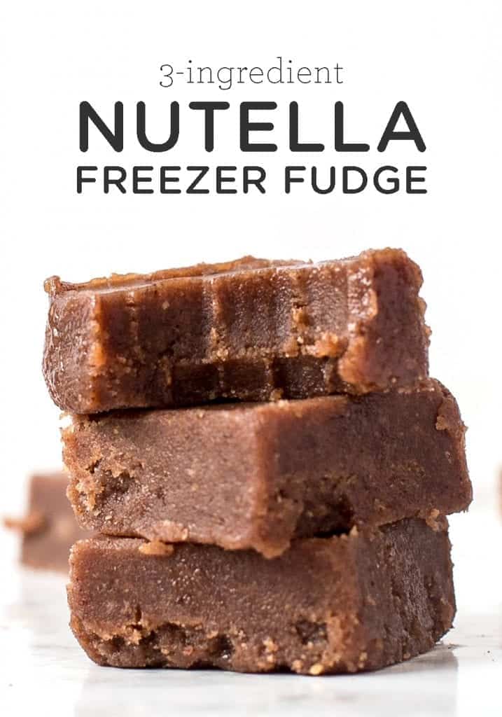 3-Ingredient Nutella Freezer Fudge
