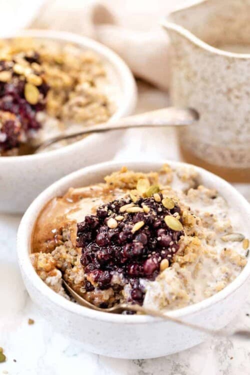 Vegan Quinoa Breakfast Bowls with Protein
