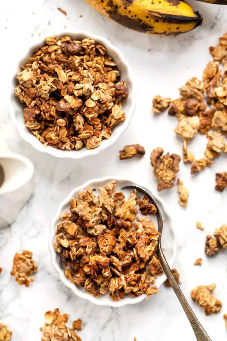 Vegan Banana Bread Granola Recipe