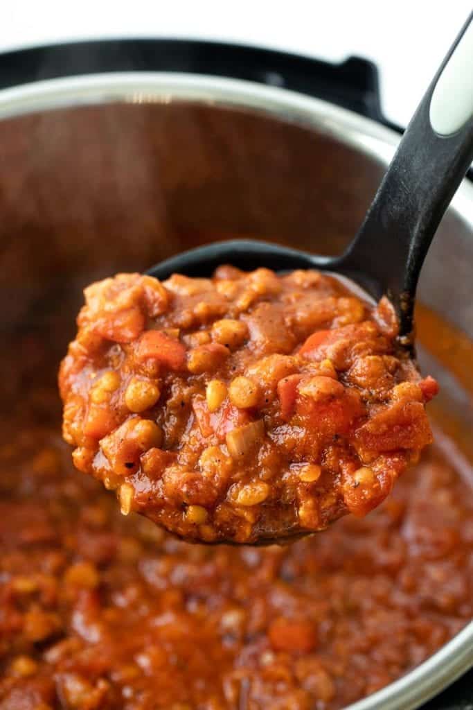 Instant Pot Lentil Chili | The Quickest Way To Cook Chili - Simply Quinoa