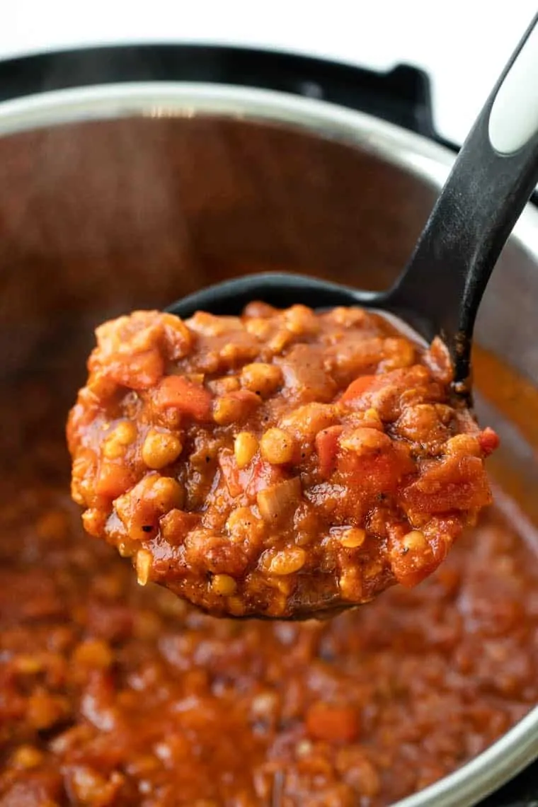 Easy Vegetarian Lentil Chili