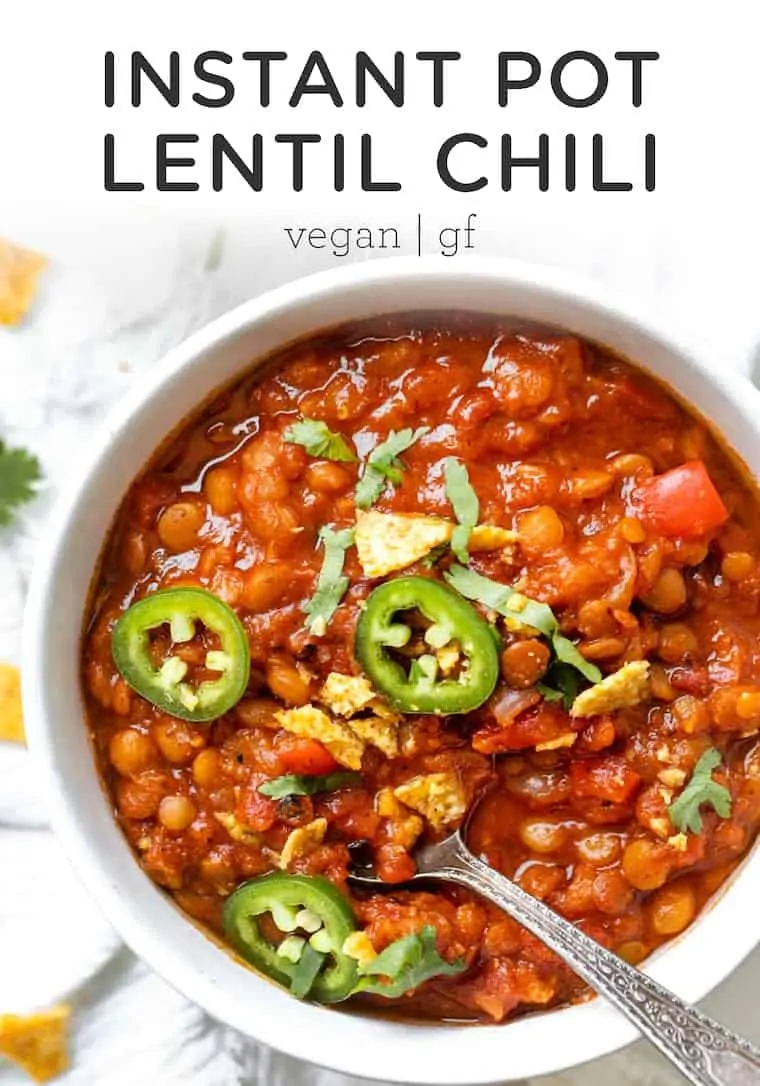 Amazing Lentil Chili in the Instant Pot