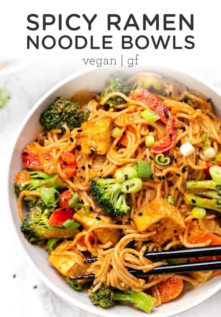 Vegan Red Curry Noodle Bowls