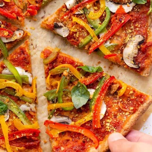 The Best Vegan Almond Flour Pizza Crust Simply Quinoa