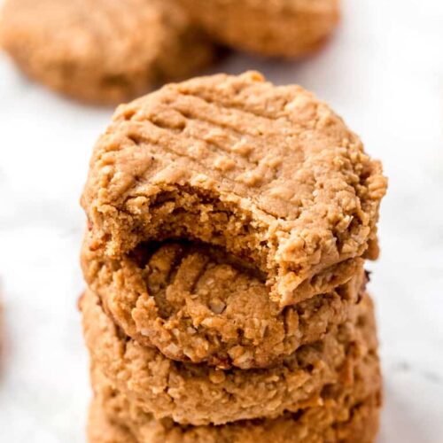 Easy Peanut Butter Cookies with Honey